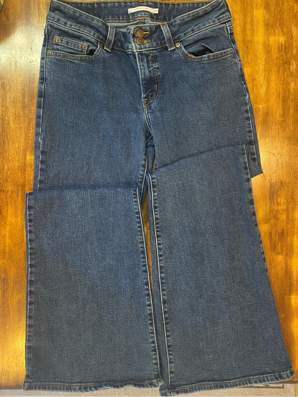 Levi's Dark Blue Superflow Flare Jeans- Women’s